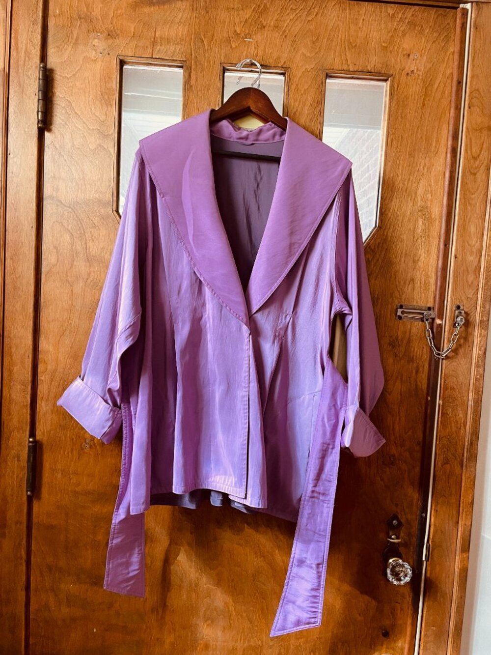 Chic MYCRA PAC Iridescent Trench Raincoat Jacket 1 S/M. Rare Excellent Cond New - Picture 16 of 16